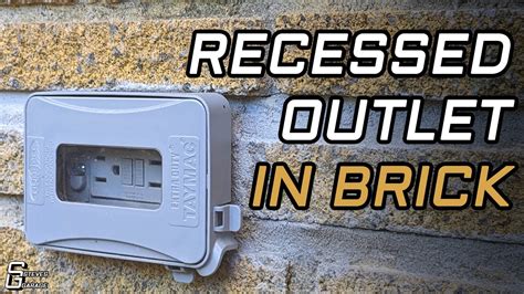 how to cut brick for electrical box|recessing receptacle in brick.